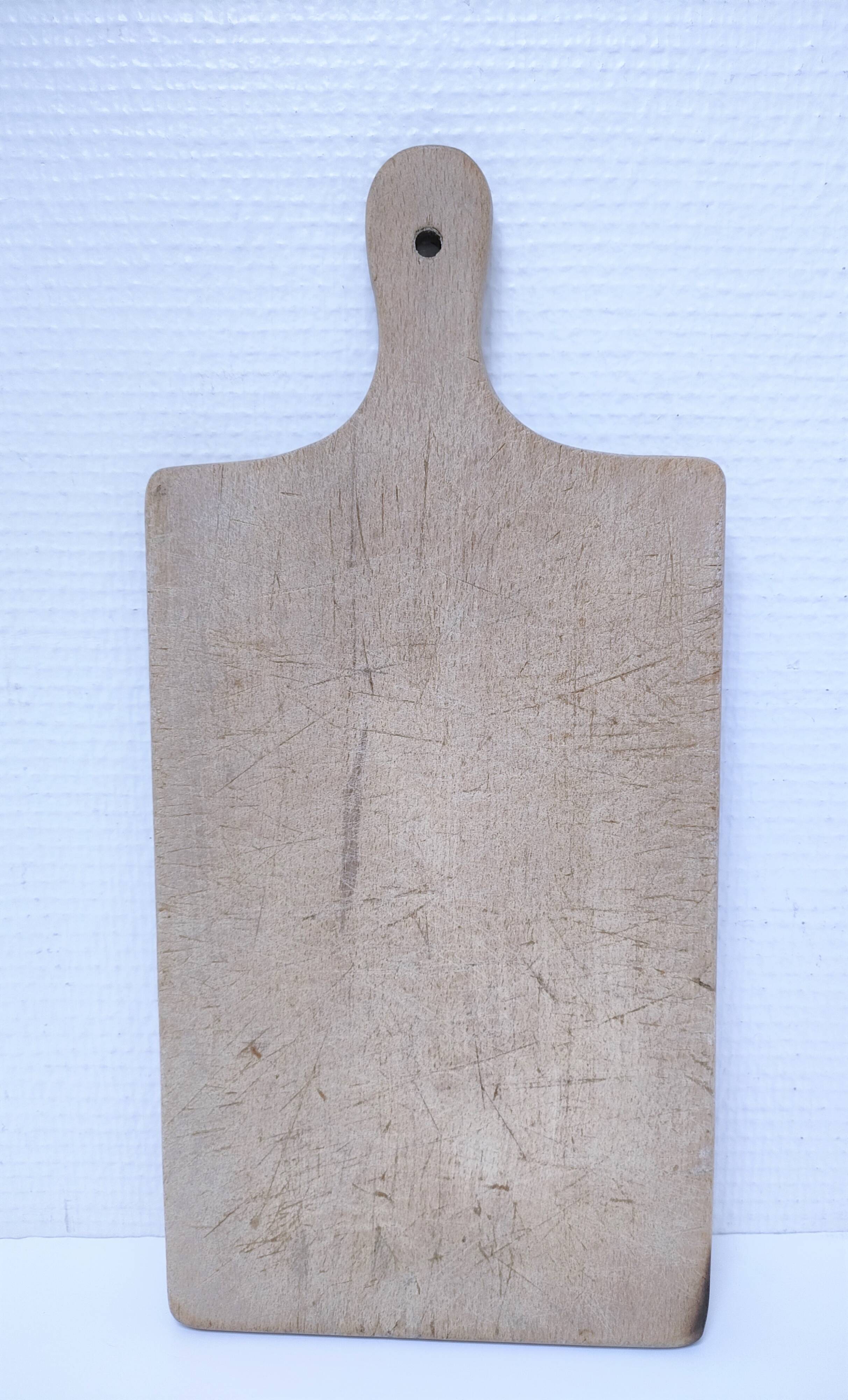 Three vintage solid wood cutting boards