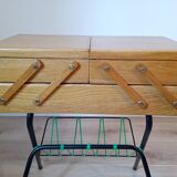 Travailleuse vintage scoubidou vert
