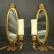 Paire d'appliques-miroirs style Louis XVI - bronze