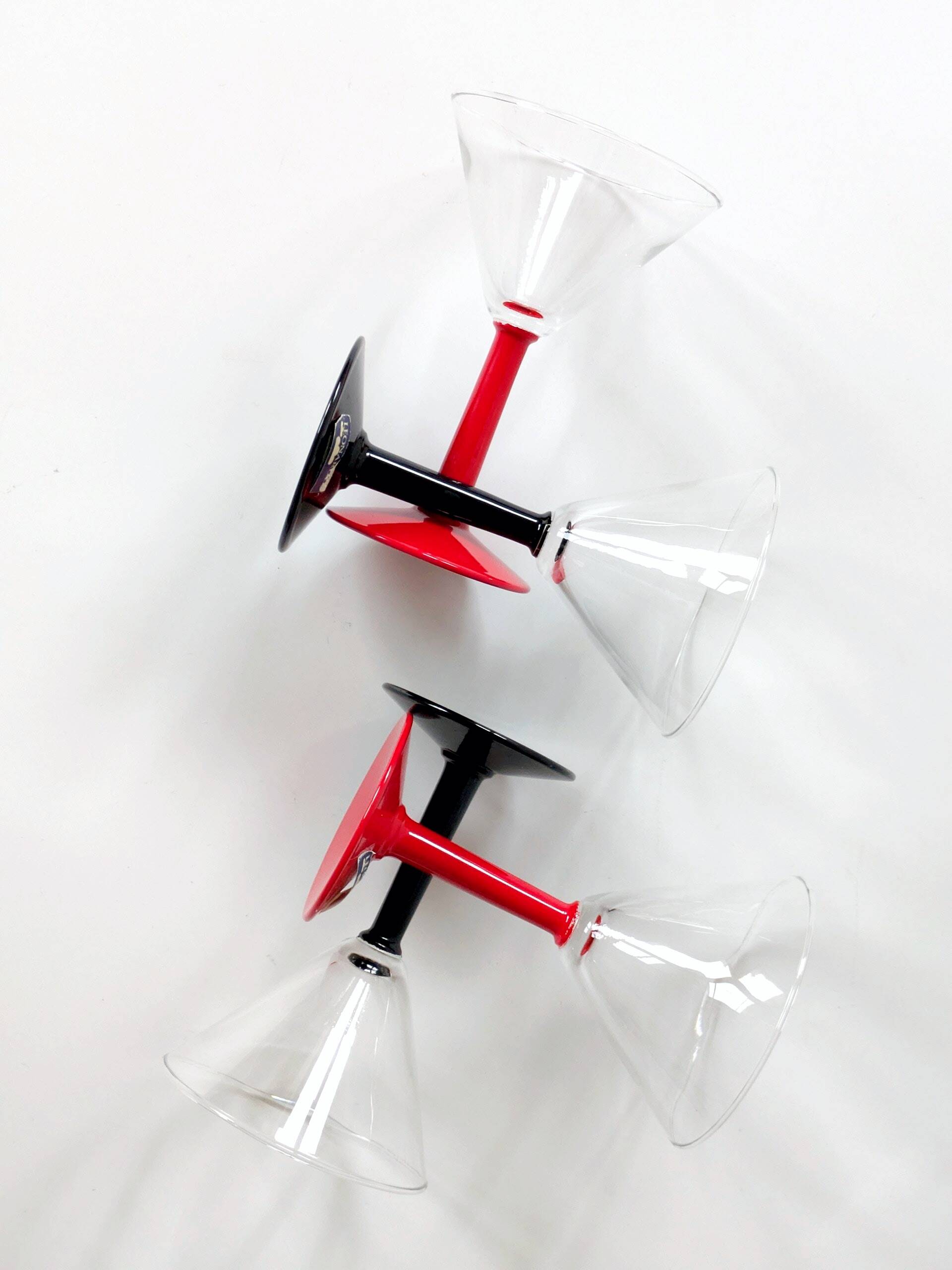 Set of 4 vintage Leonardo martini glasses: Joy collection from the 90s