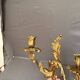 Antique Pair of Wall Sconces Candle Holders Louis XV Rococo Gilt Bronze