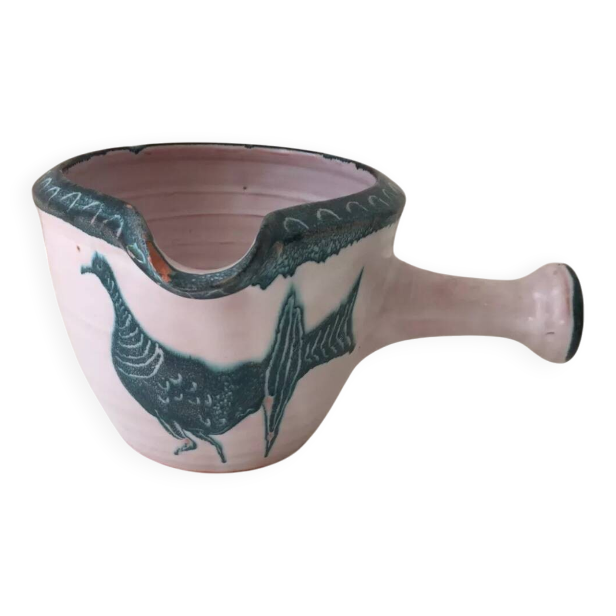 Dural Yvon Roy Vallauris vintage fondue pot