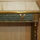 Italian vintage console with a glass mirror top.