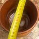 Old pot with handles in glazed Provençal pottery