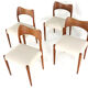 Ensemble de 4 chaises Arne Hovman Olsen pour Kold Mogens