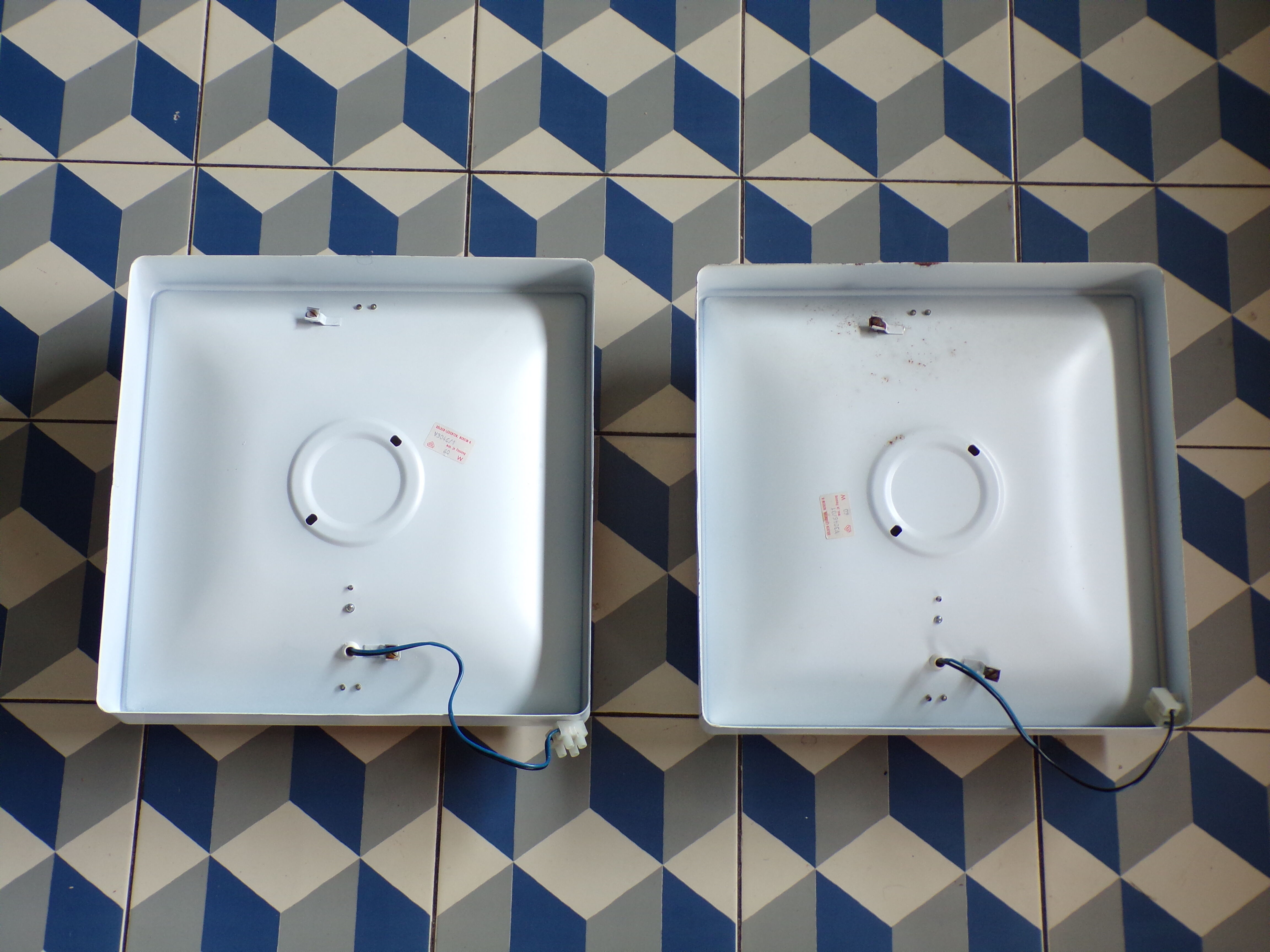 Pair of wall lamps Solken Leuchten space age