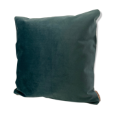 Coussin velours vert d'eau
