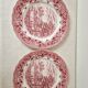 Set of 2 English porcelain plates - Grindley Staffordshire