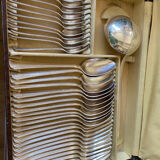 Silver metal cutlery set