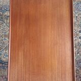 Scandinavian coffee table 60's teak and wicker