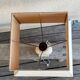 Philippe Barbier lamp in travertine and brass