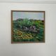 Huile sur toile suédoise – “fleurs” par lars "bjönni" andersson