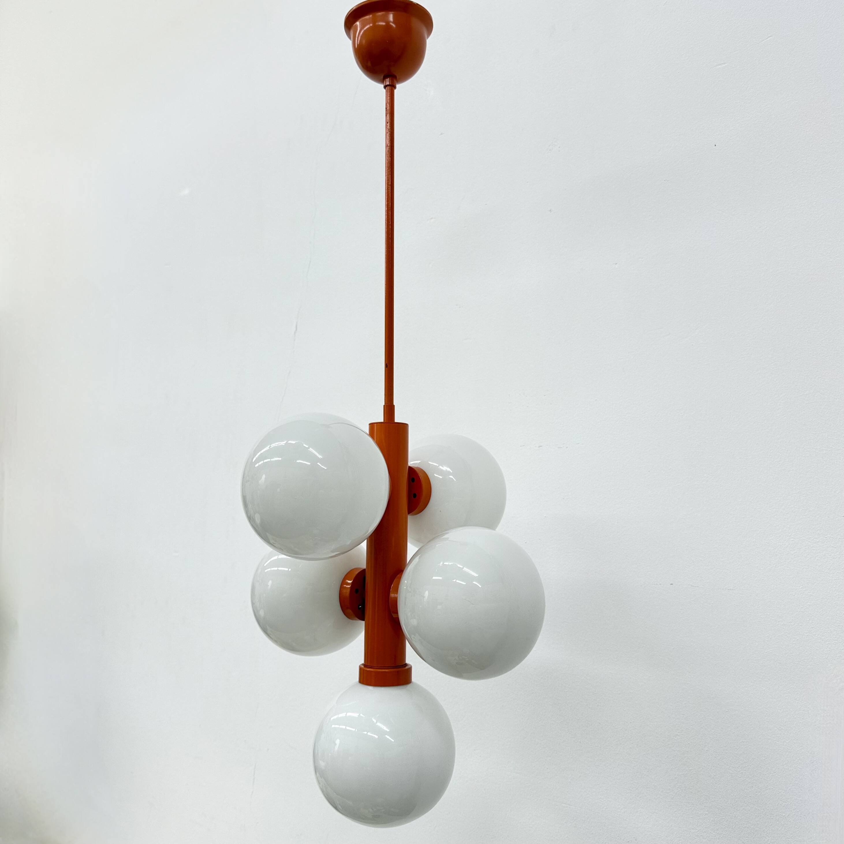 Mid-century atomic sputnik pendant lamp , 1970s