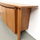 Enfilade galbée Maison Regain en orme massif, 1970
