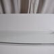 Vintage bathroom shelf chrome metal and glass