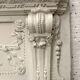Decorative panel or top of door in wood and patinated stucco 19th century