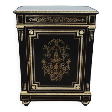 Meuble d’appui en poirier noirci, époque Napoléon III, milieu XIXème