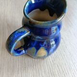 Blue milk pitcher