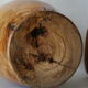 Vase artisanal en bois tourné d'olivier vernis