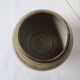 Glazed ceramic round vase signed LM (Monogram to be identified)