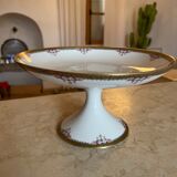 Coupe à fruits en porcelaine signée