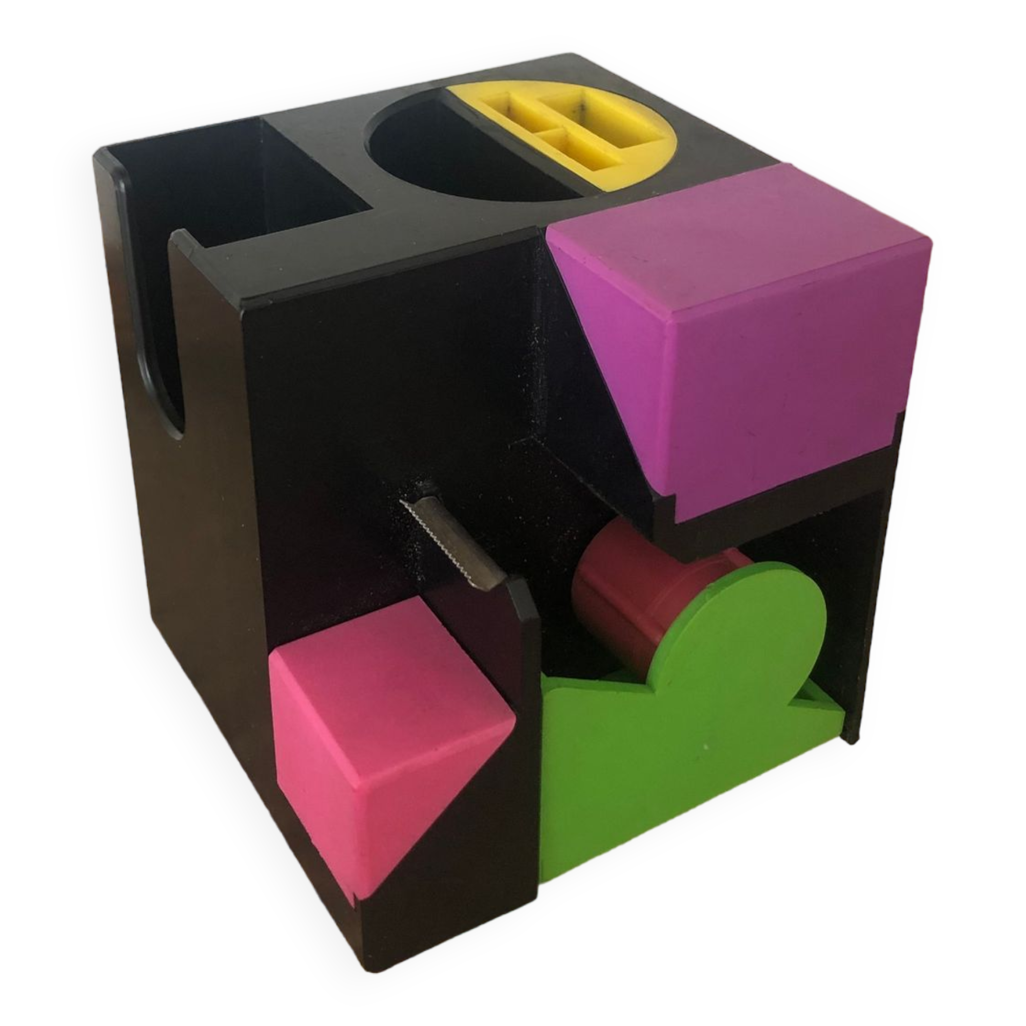 Vintage 80s pencil pot desk organizer