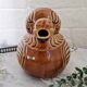 Vintage Sarreguemines slip duck pitcher
