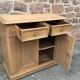 Low vintage rustic fir buffet