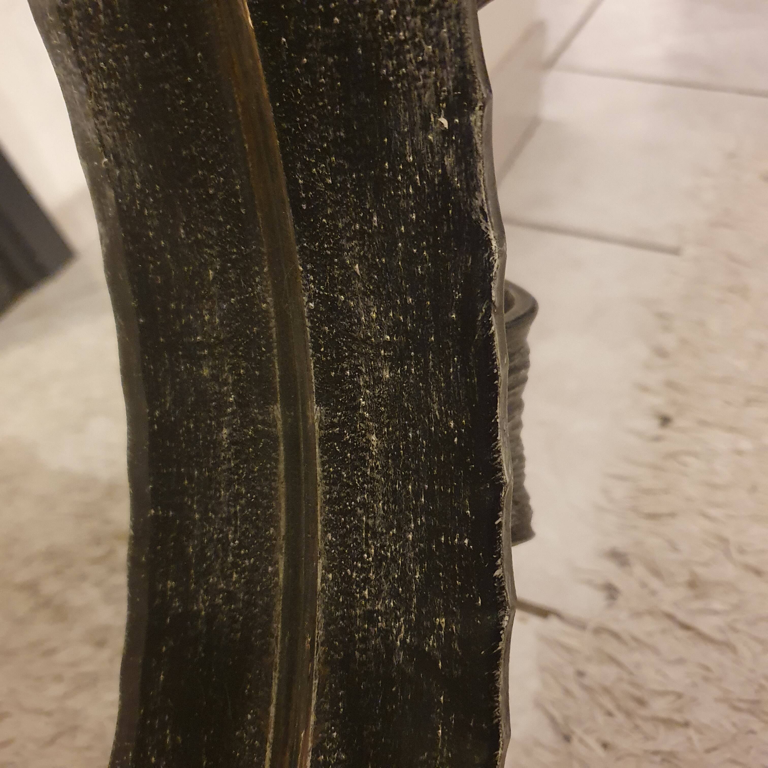 Brutalist wrought iron mirror, Spain, 1950