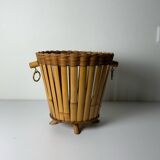 Rattan plant pot cover