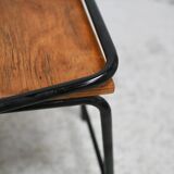 Pair of modernist stools, France, 1960s