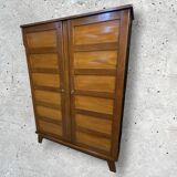 Vintage René Gabriel oak cabinet from the 60s