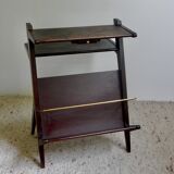 Wooden sofa end magazine holders