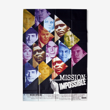 Affiche cinéma originale "Mission impossible" 1968