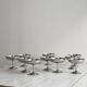 10 coupelles sur pied en inox style Letang Remy