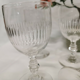 Lot 5 old crystal wine glasses