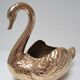 Cache pot laiton zoomorphe cygne vintage