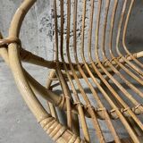 Children's rattan basket chair