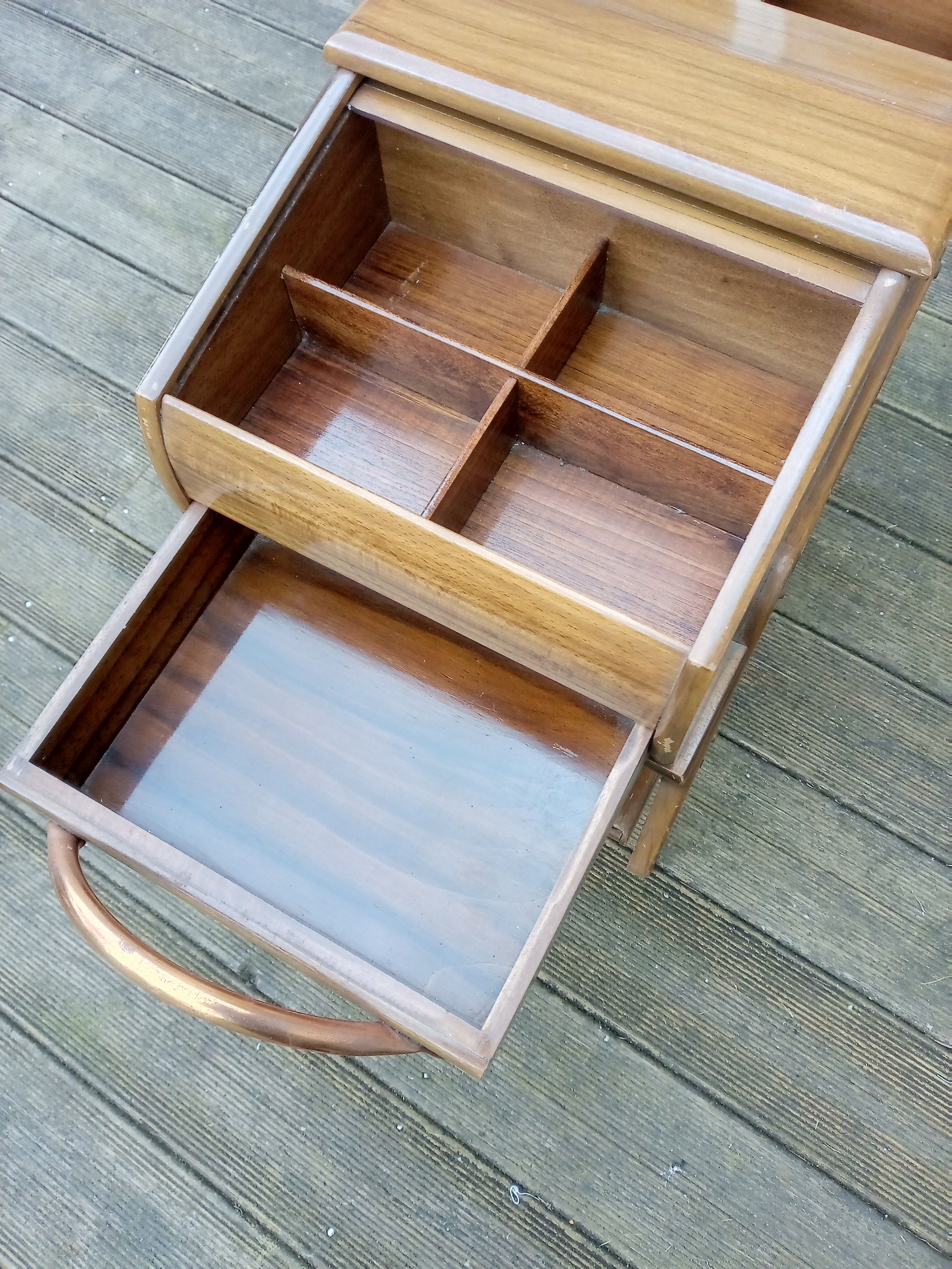 Vintage curtain worker