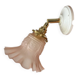 Gold and pink wall light