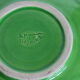 Plates Vallauris Alain Maunier, 1970, in the shape of a flower, in green earthenware