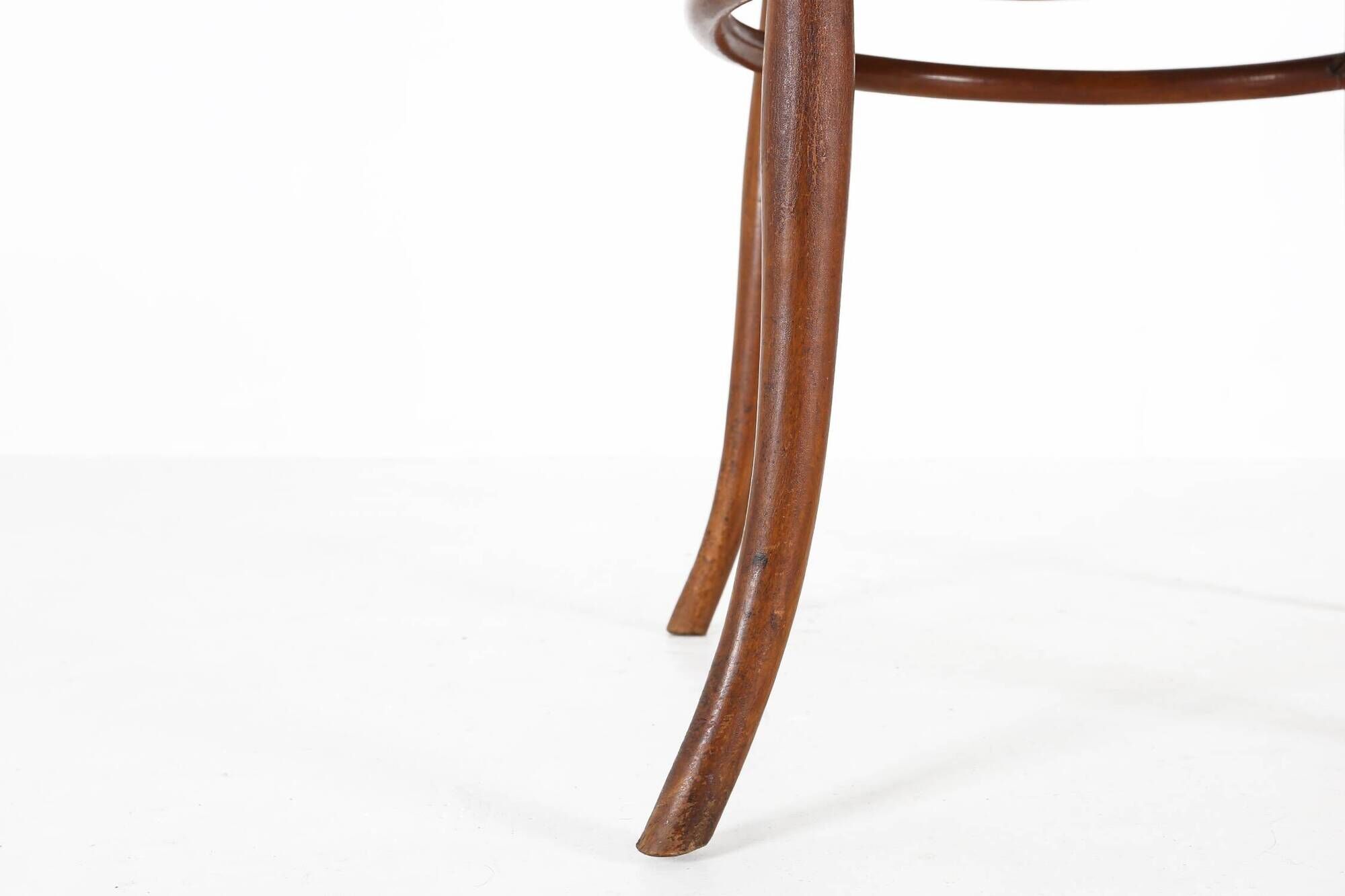 Vintage armchair in bentwood with canework, France ca. 1950