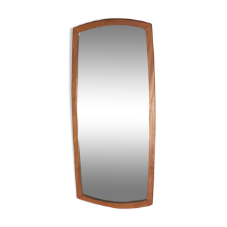 Scandinavian teak mirror 36x78cm