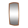 Scandinavian teak mirror 36x78cm