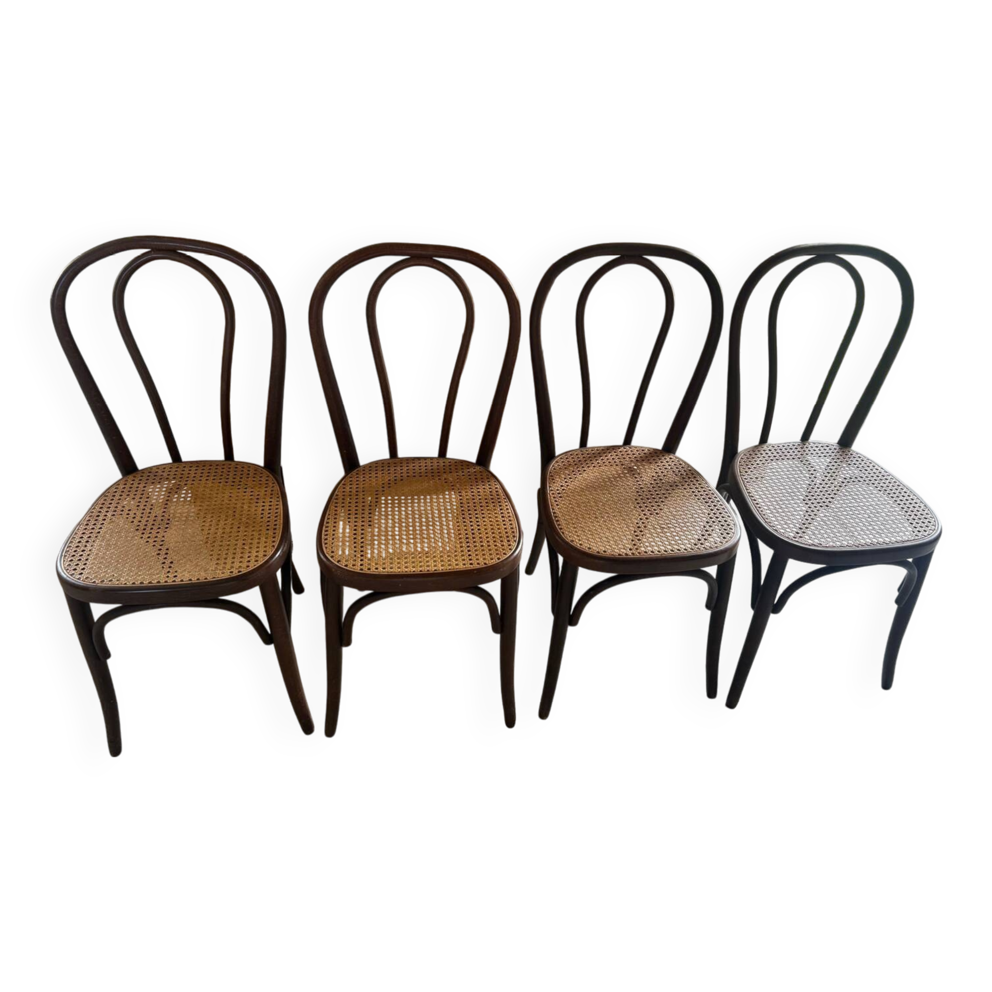 Vintage cane bistro chairs