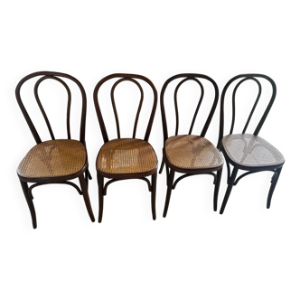 Vintage cane bistro chairs