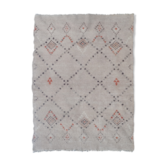 Ancient Moroccan carpet, Beni Ourain, 200 cm x 300 cm, 1940/50