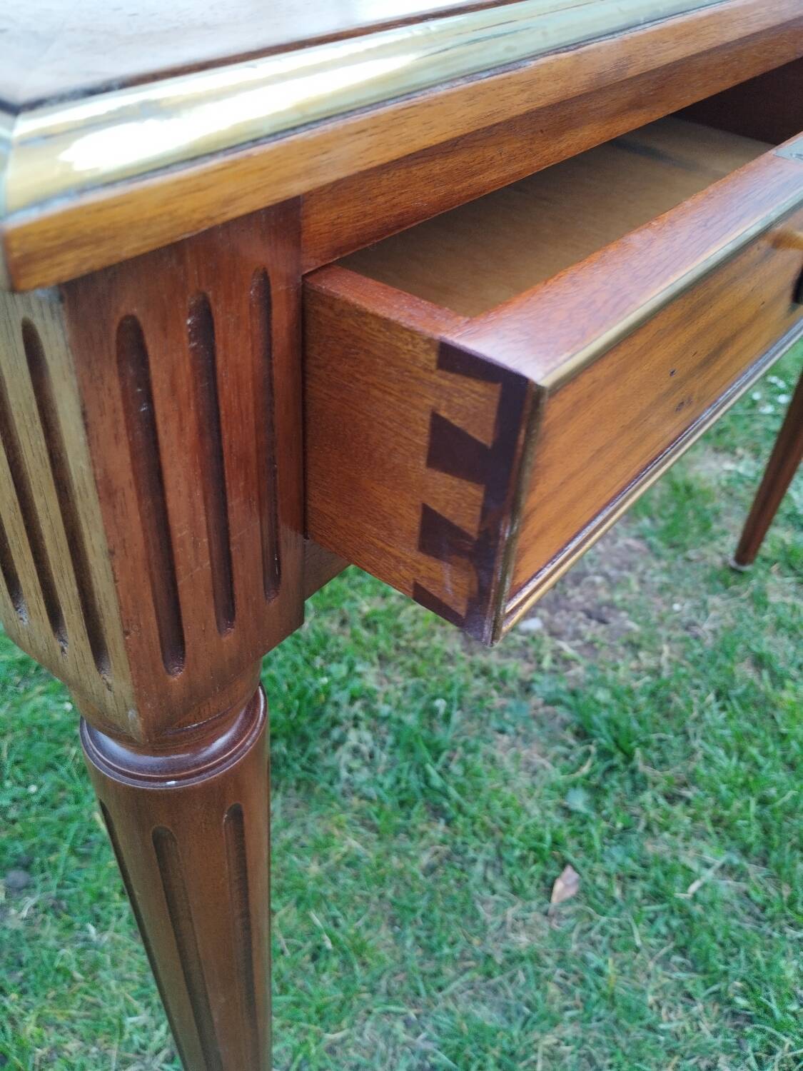 Antique Louis XVI style desk with drawers
