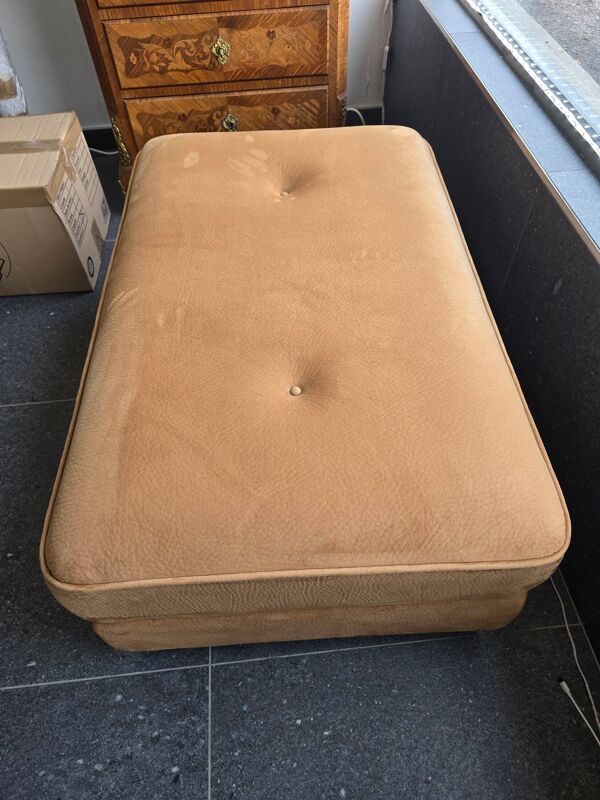 Banquette/ottomane - ''jacques leleu collection'' velours caramel