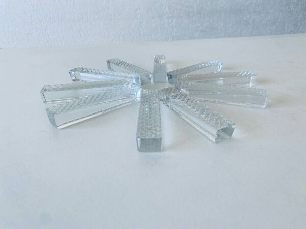 10 porte-couteaux anciens en cristal